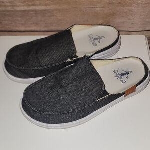 Corkys Kids Black Denim Slip-On Slippers